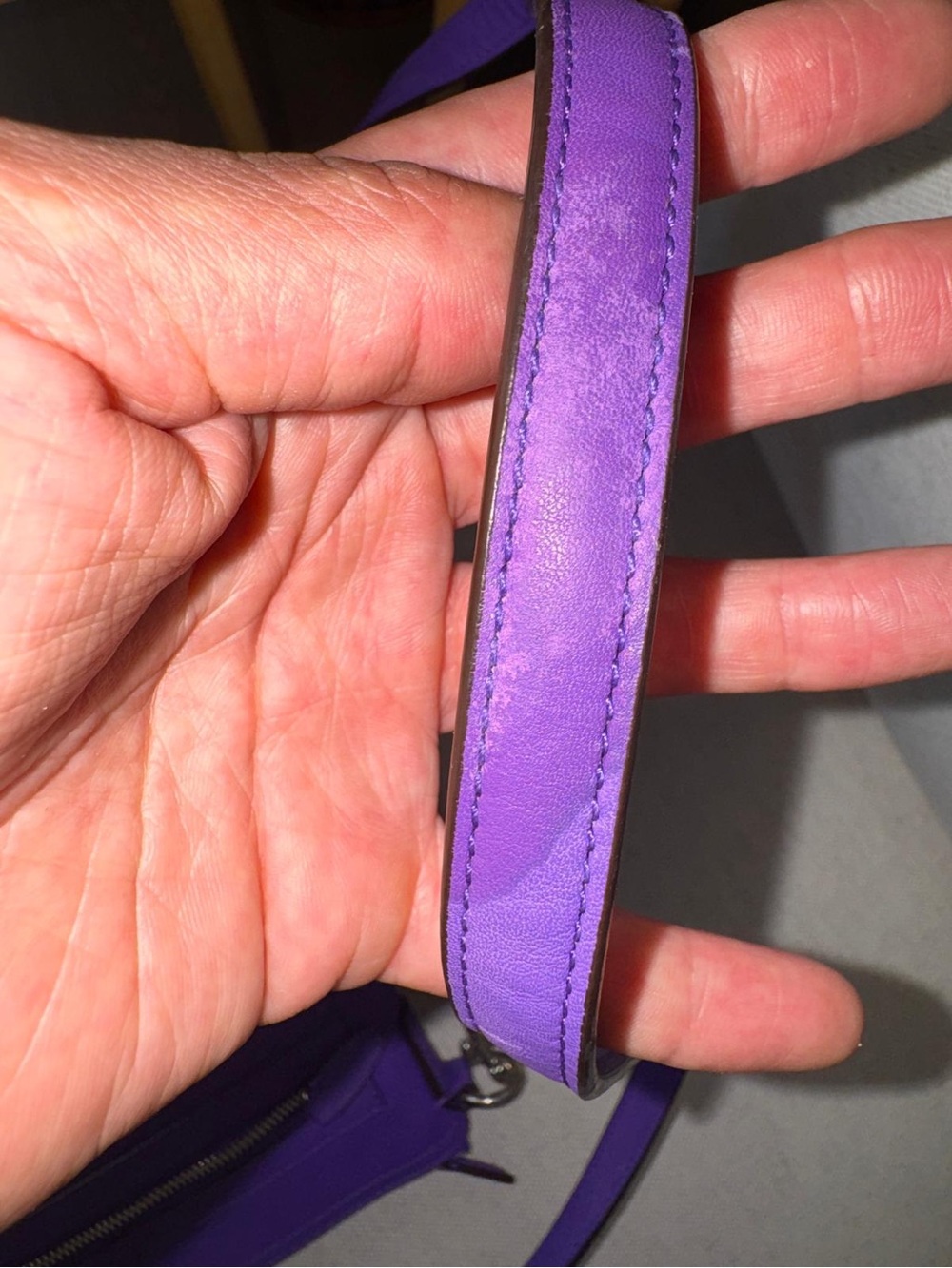 Coach Legacy Swingpack Purple Leather Crossbody Sling Bag Shoulder Purse - Picture 10 of 12